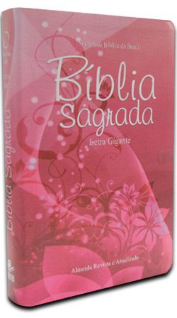 Biblia Sagrada RA - Letra Grande Floral